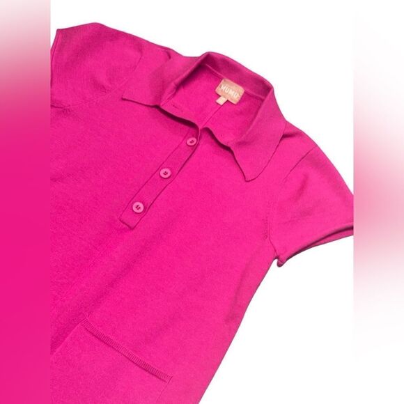 SHOW ME YOUR MUMU women’s bright pink one piece Gio Sweater Romper size medium - Picture 4 of 9